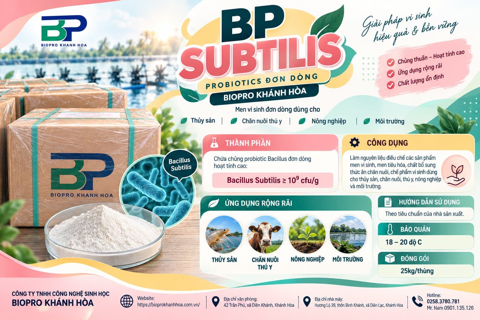 Biopro Khánh Hòa - Chuyên cung cấp nguyên liệu vi sinh và enzyme tổng hợp - ảnh 3